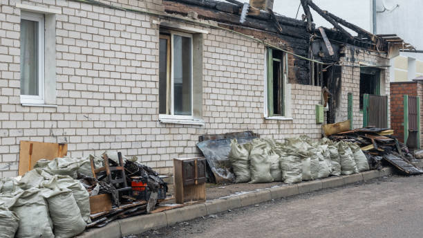 Professional Fire Damage Removal technician working in Cushing, WI